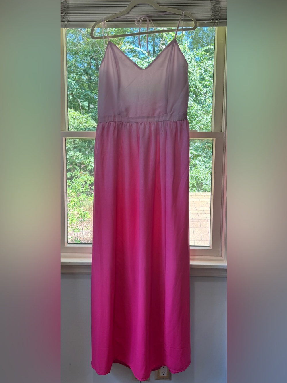 Express Ombre Pink Maxi Skirt